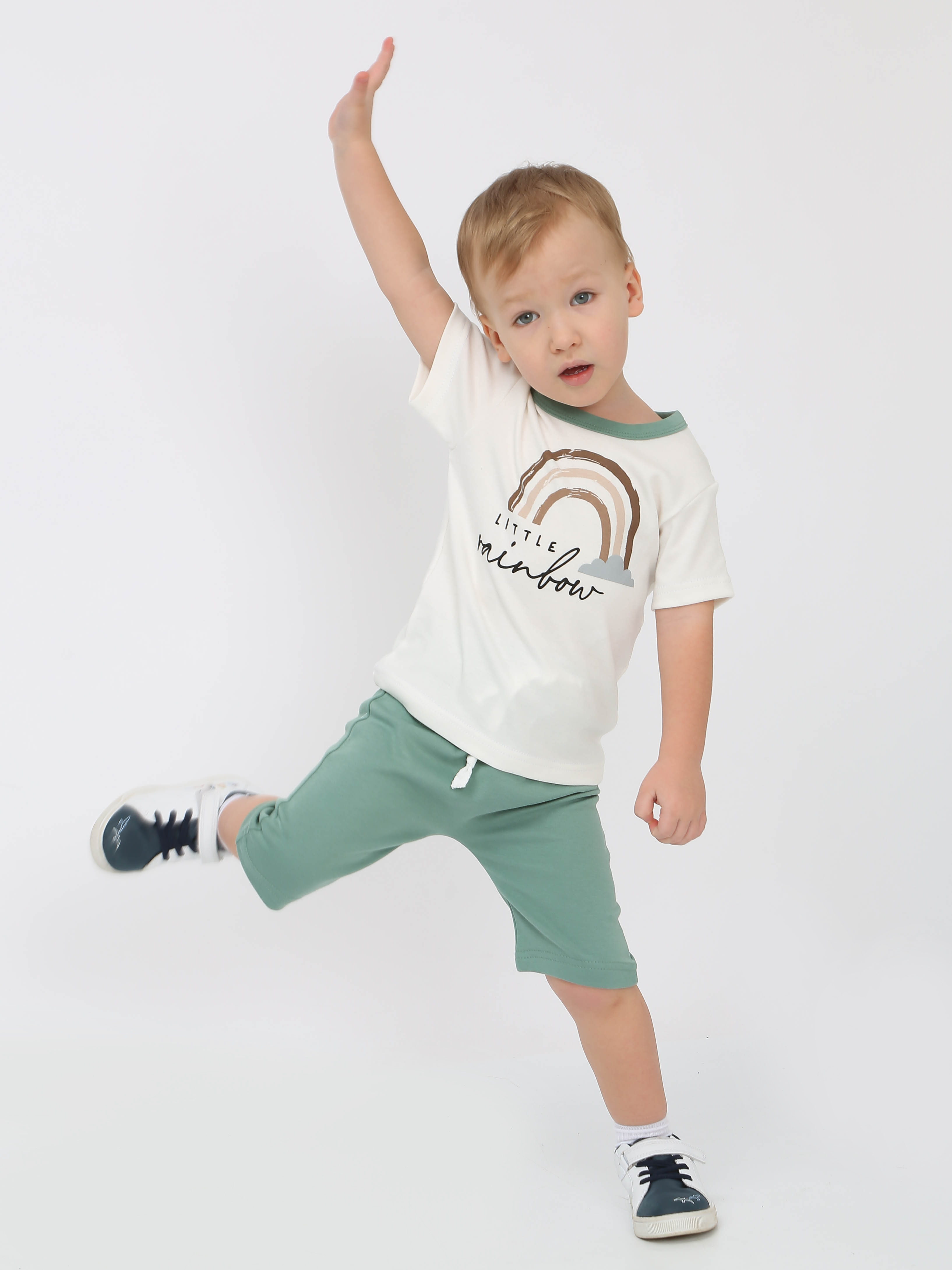 картинка Костюм с шортами РАДУГА КС-ШР/светлый-хаки от магазина Одежда+