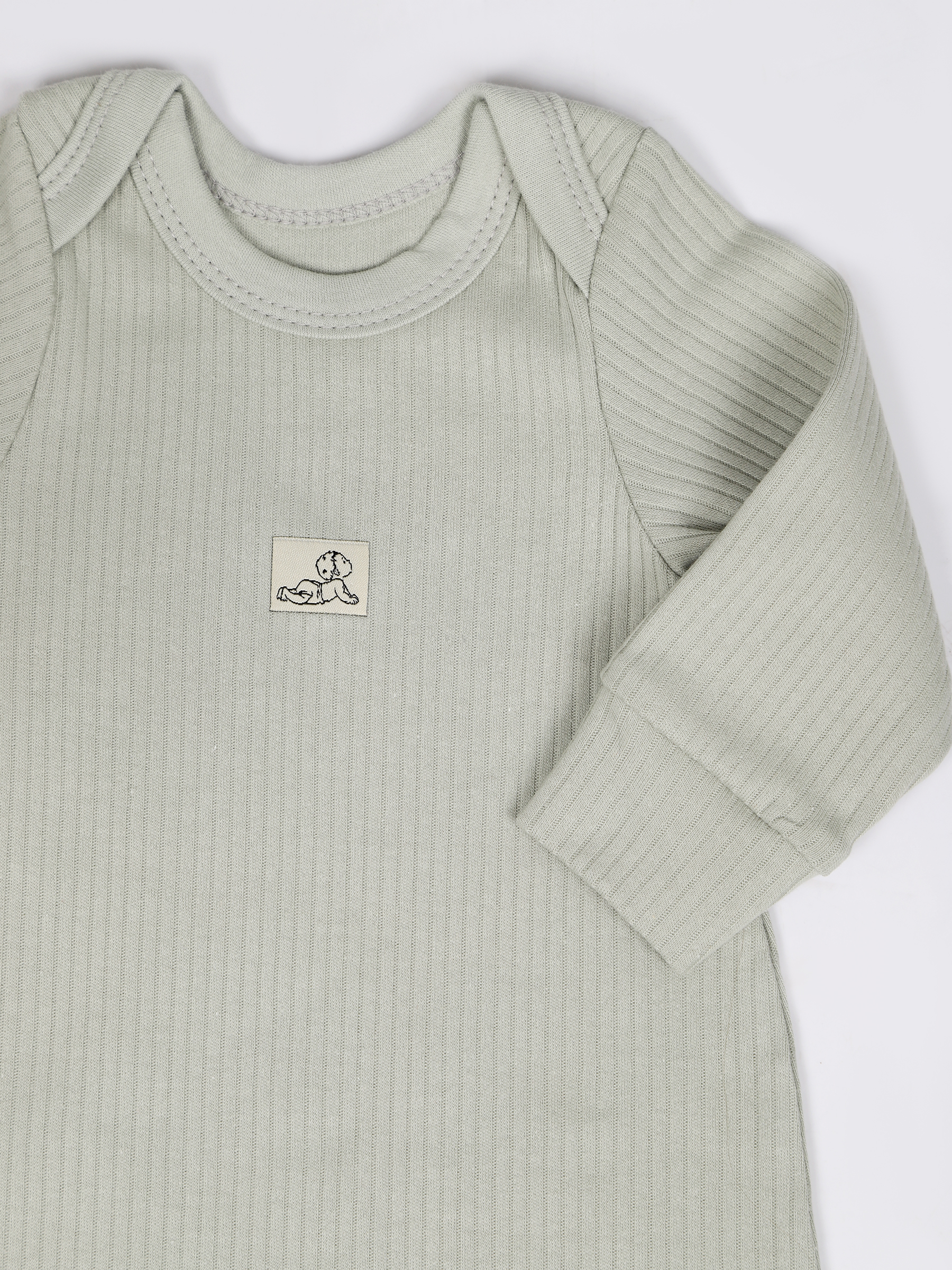 картинка Набор полукомбинезонов лодочка 3 шт. НБПК-ЛД/облачка от магазина Одежда+