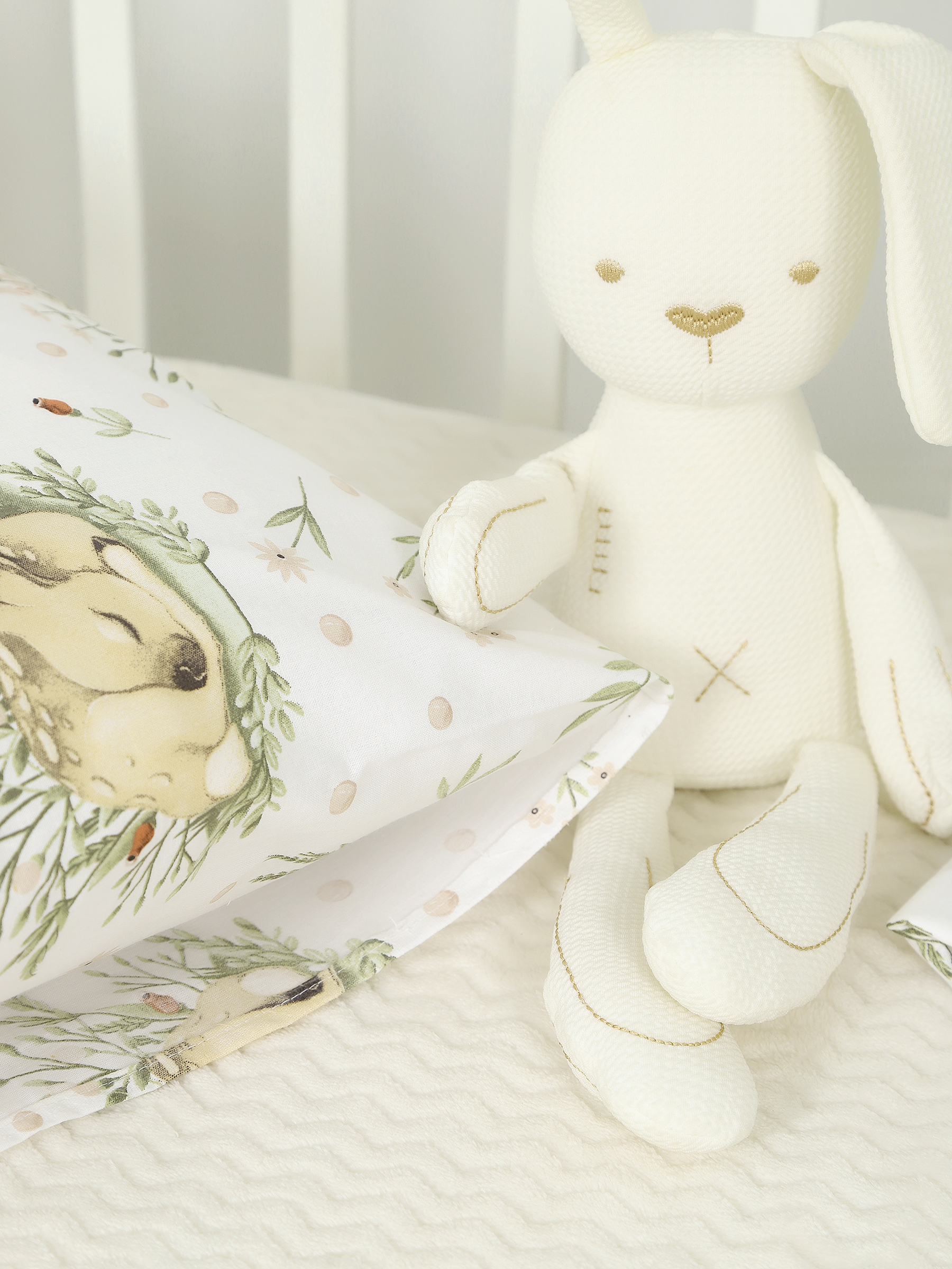 картинка Наволочки для малышей из поплина 40x60 НВП-2/оленята от магазина Одежда+