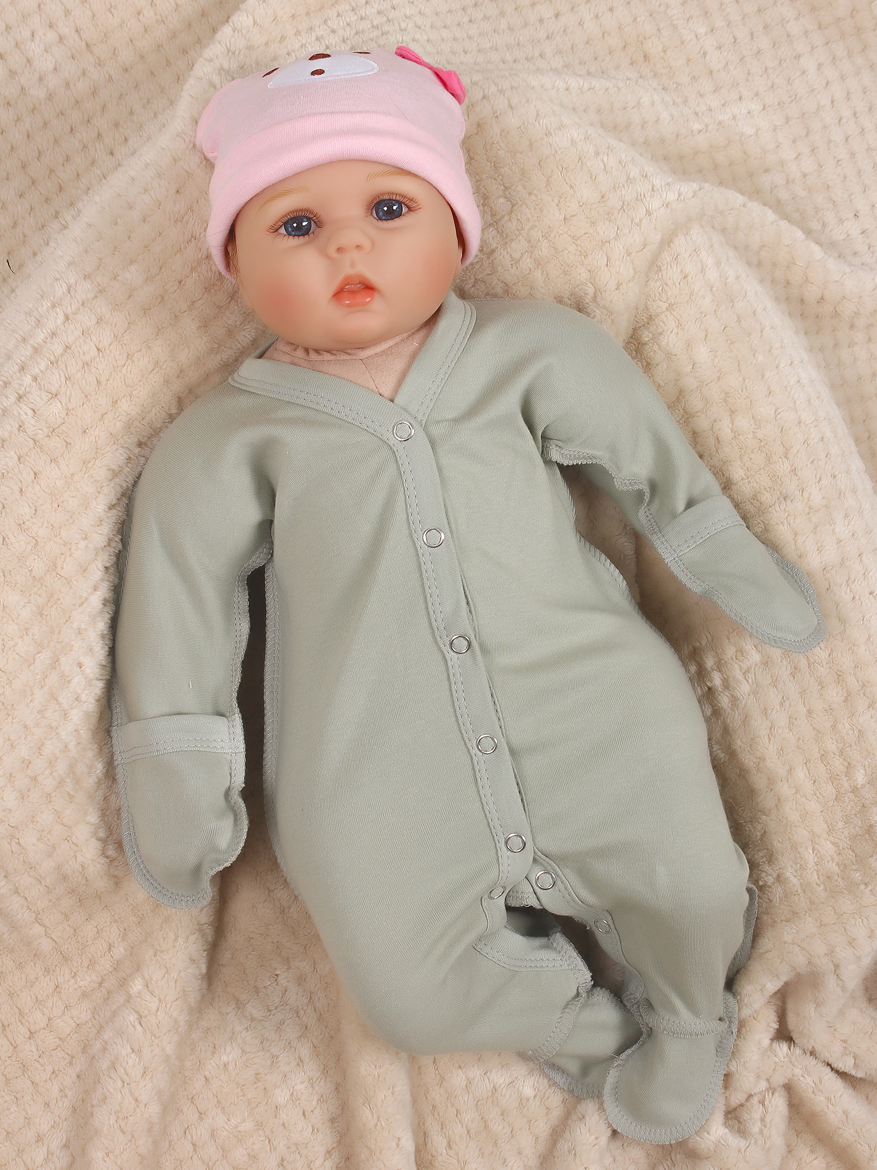 картинка Комбинезон "МАЛЮТКА" швы наружу КМБ-МЛ/шалфей от магазина Одежда+