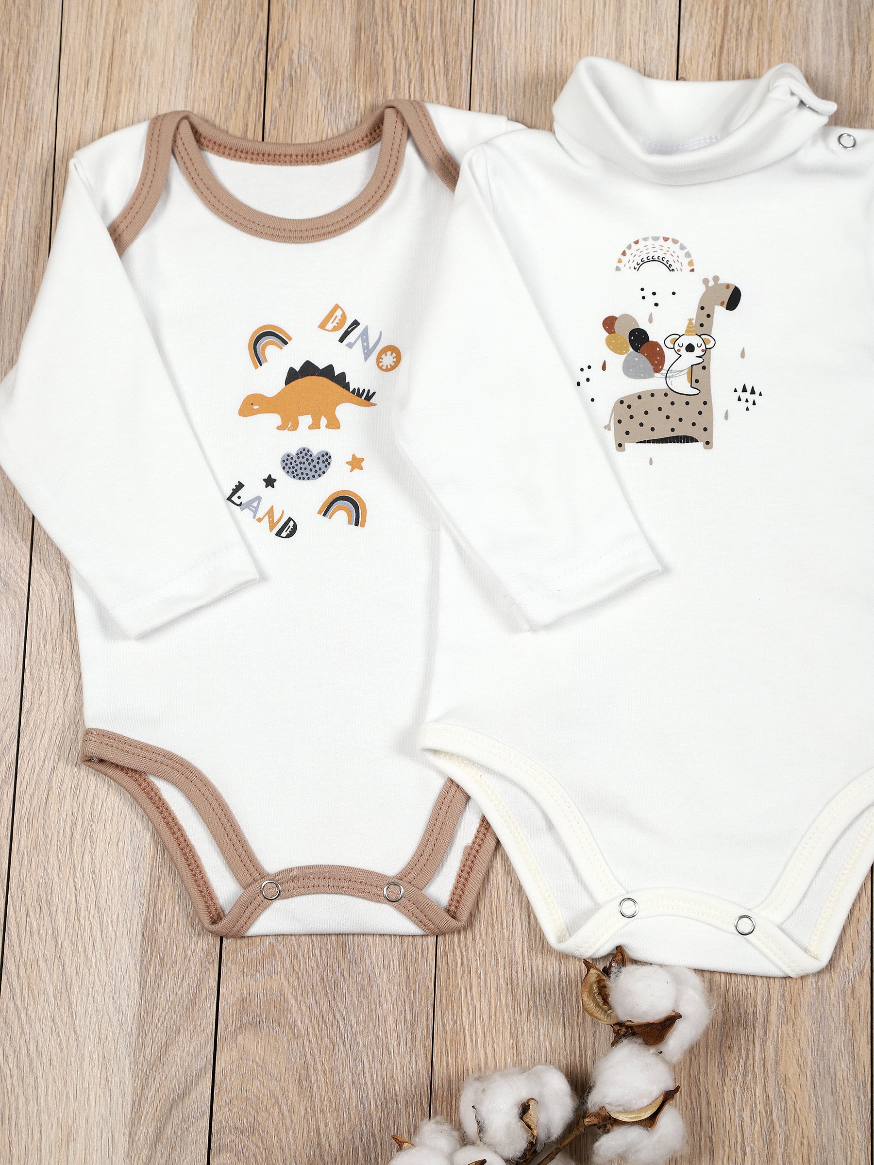 картинка Комплект одежды для новорожденных КТ-2БШ/дино жираф от магазина Одежда+
