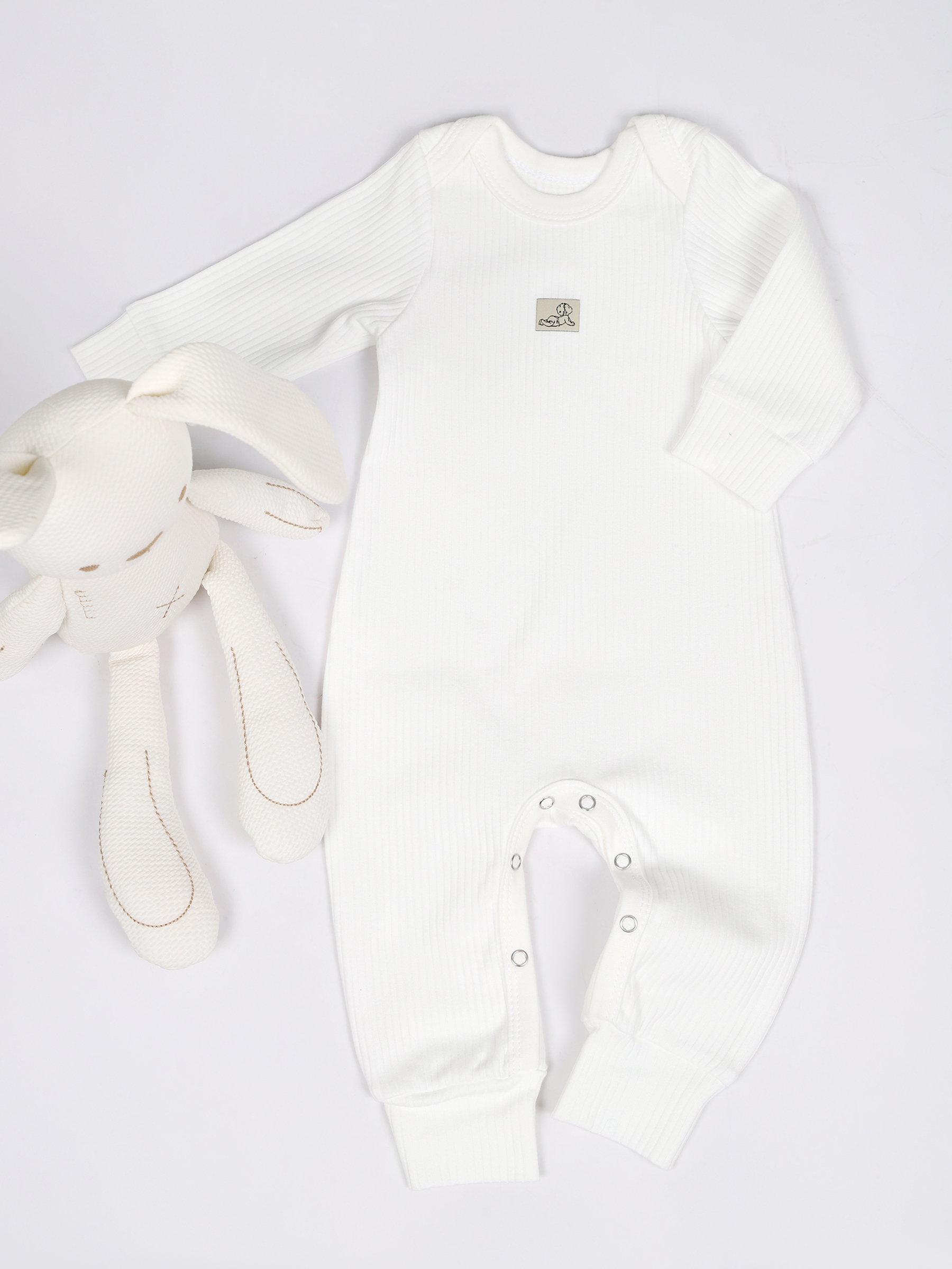 картинка Набор полукомбинезонов лодочка 3 шт. НБПК-ЛД/облачка от магазина Одежда+