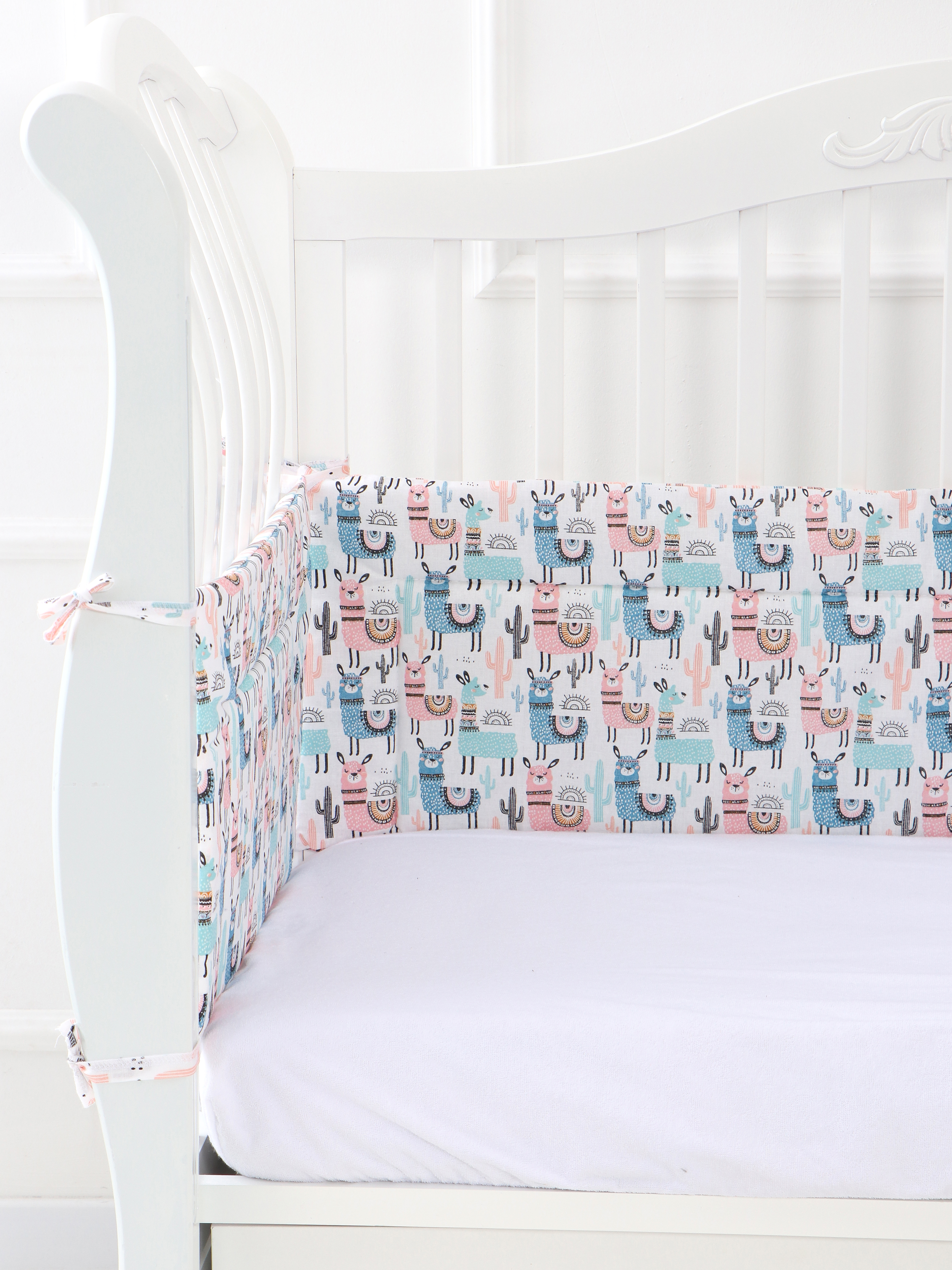 картинка Бортик в детскую кроватку "Ламы" БРК-35/ламы от магазина Одежда+