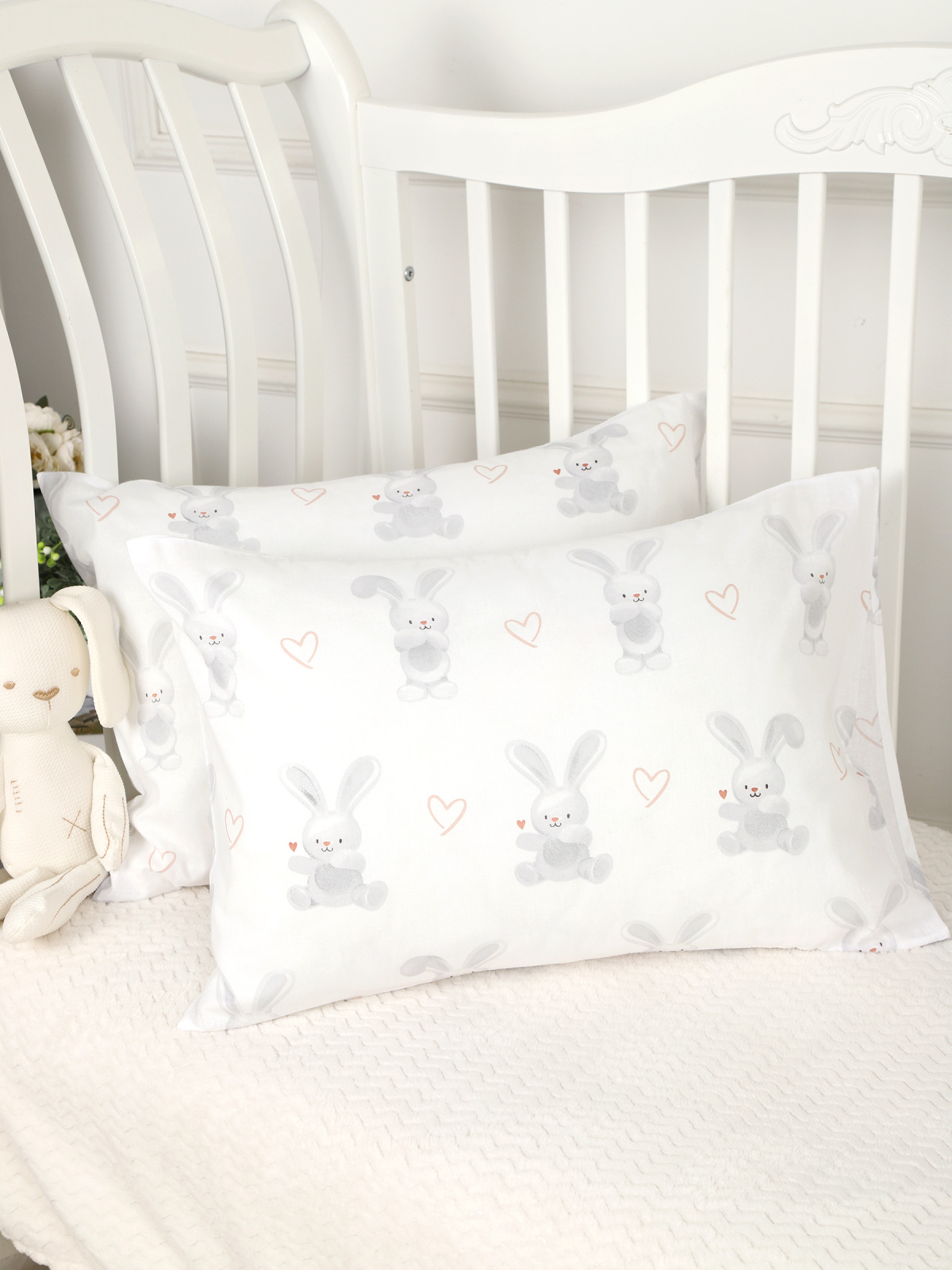 картинка Наволочки для малышей из поплина 40x60 НВП-2/зайкина любовь от магазина Одежда+