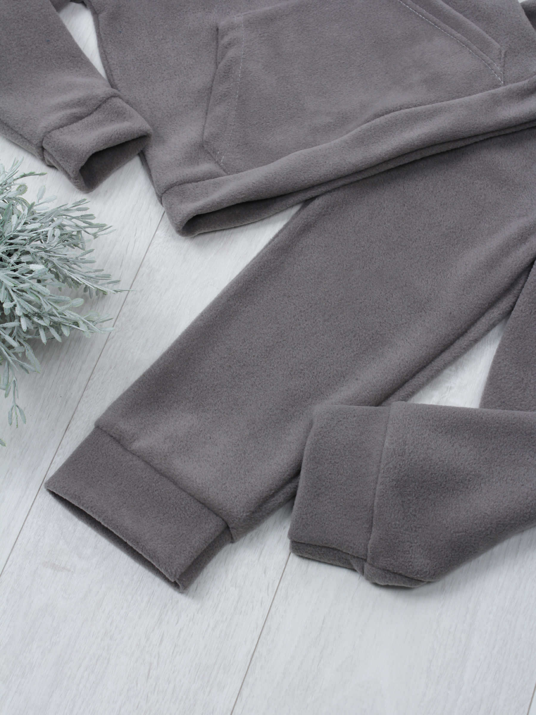 картинка Костюм флисовый с капюшоном КС-Ф/графит от магазина Одежда+