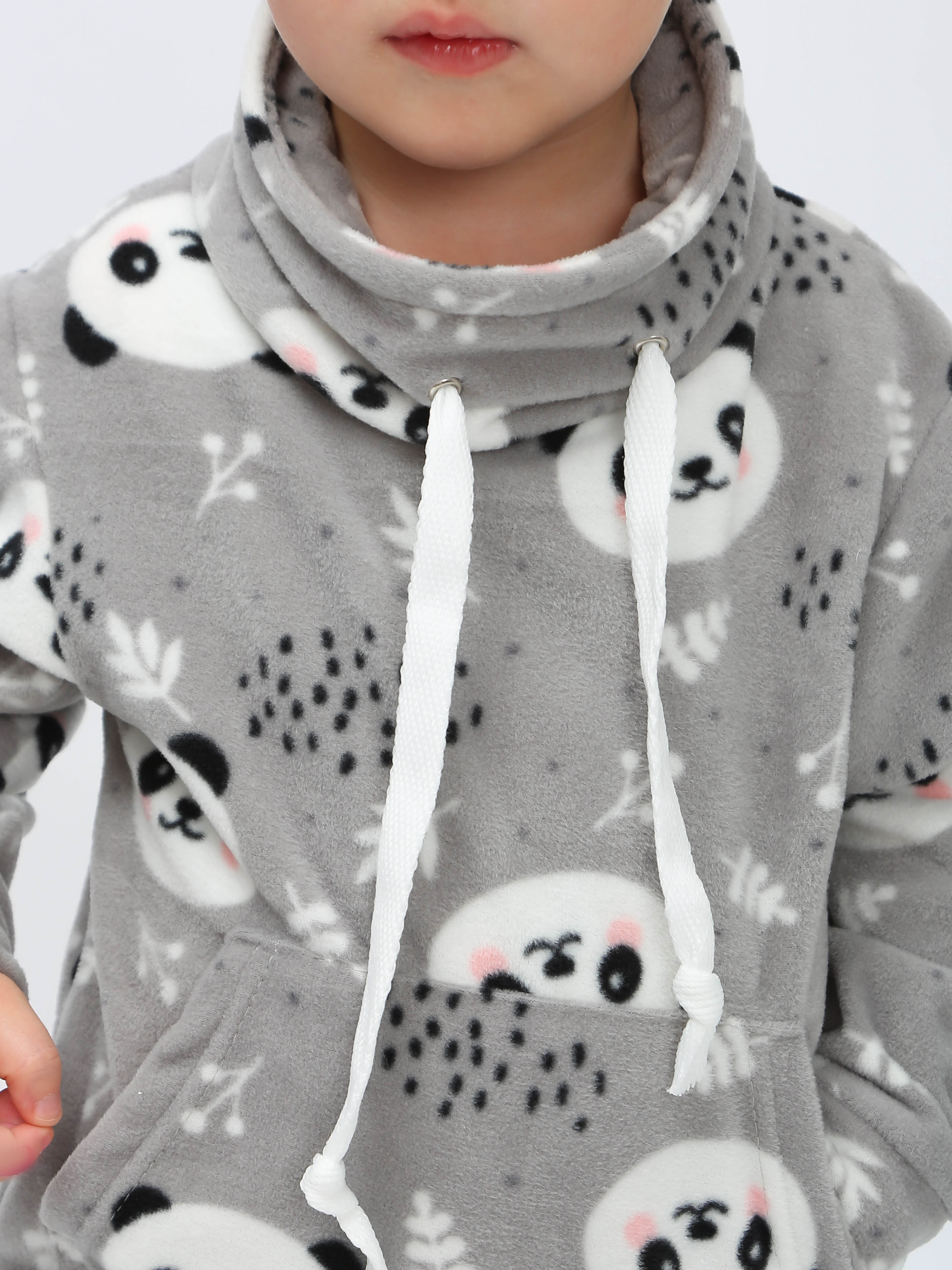 картинка Костюм флисовый с хомутом КС-ФПС/панда серая от магазина Одежда+