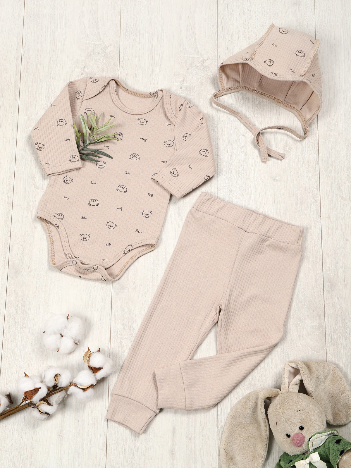 картинка Комплект одежды для новорожденных КТ-РУБ/мишки лодочка от магазина Одежда+