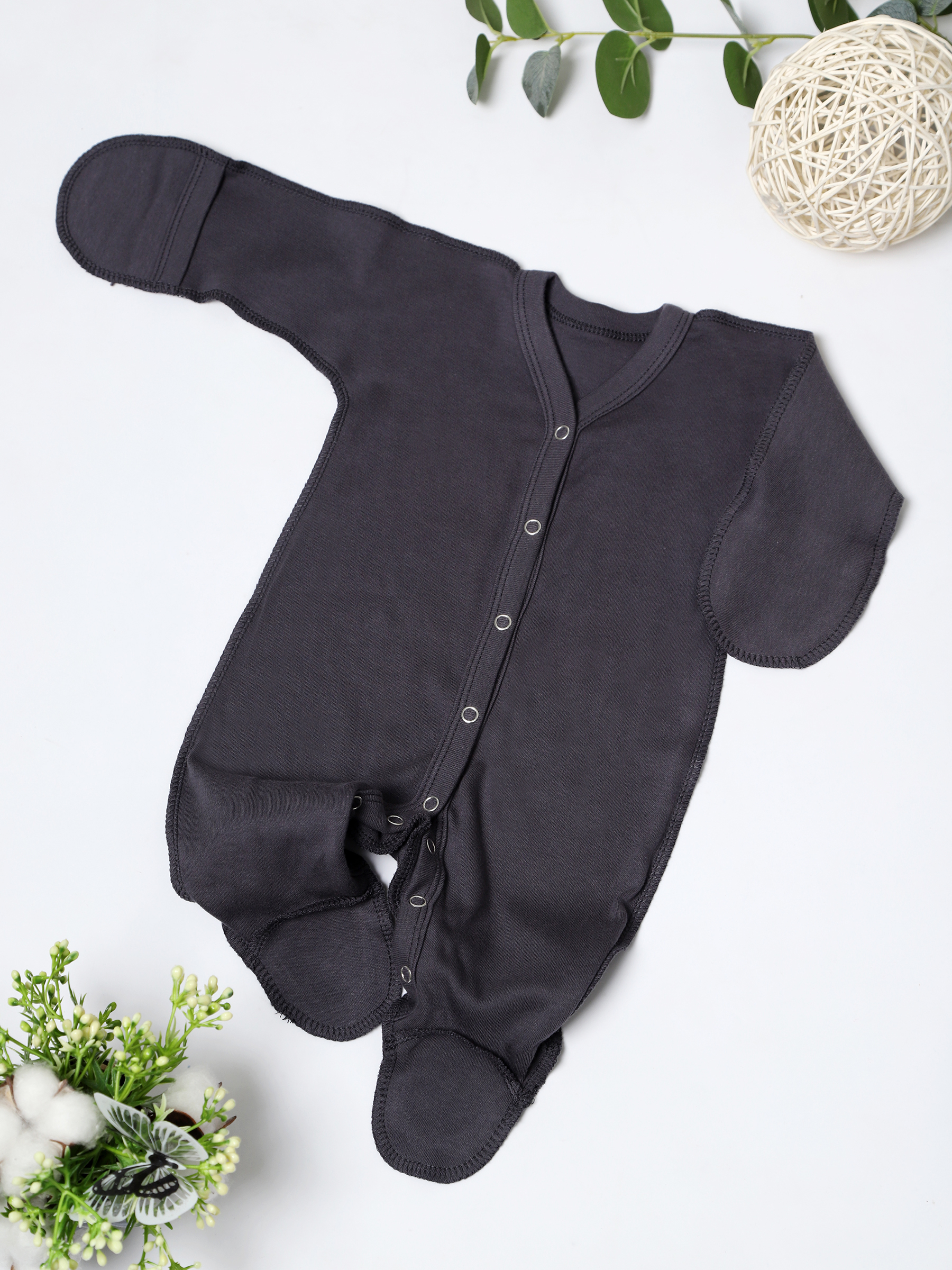 картинка Набор комбинезонов "МАЛЮТКА" 3 шт. КМБ-МЛ/медвежата серые от магазина Одежда+