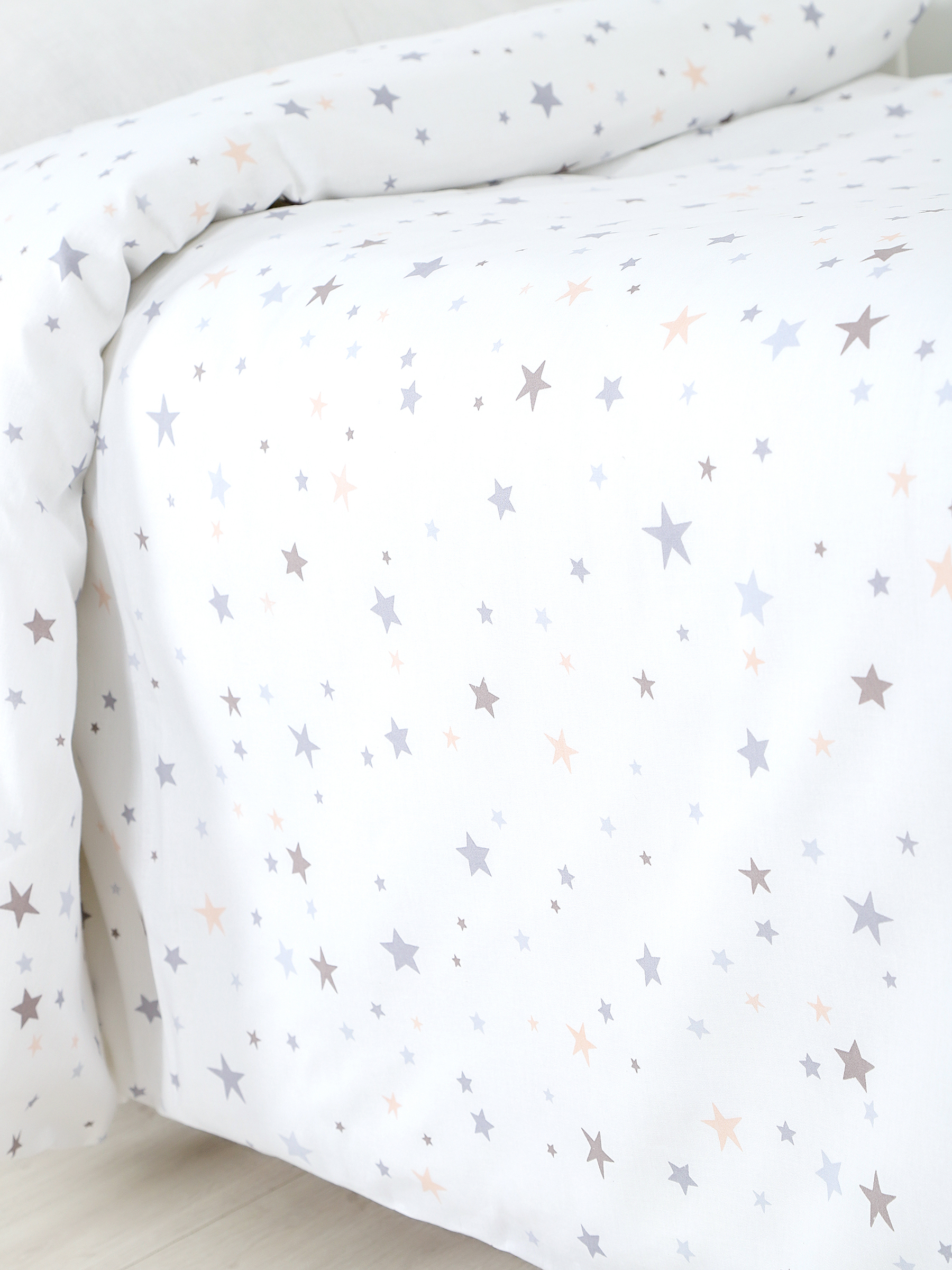 картинка Пододеяльник детский из поплина 110x140 Под/звездный путь от магазина Одежда+