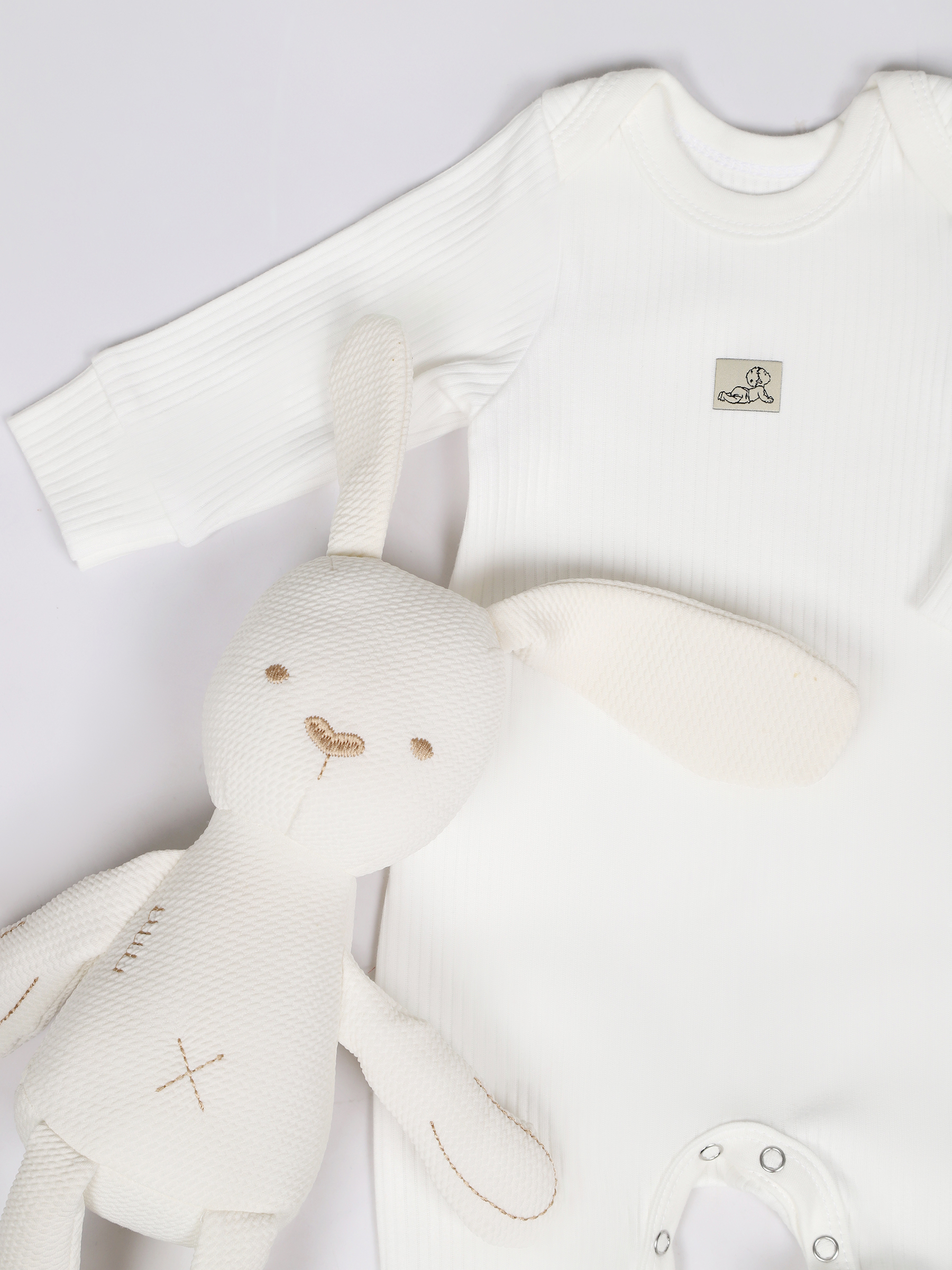 картинка Набор полукомбинезонов лодочка 3 шт. НБПК-ЛД/облачка от магазина Одежда+