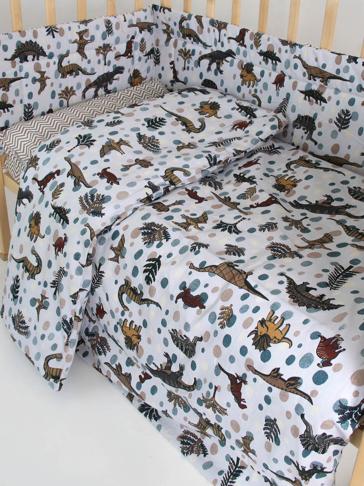 картинка Набор в кроватку: КПБ и бампер 35см "Динозаврик"  НБ-Д от магазина Одежда+