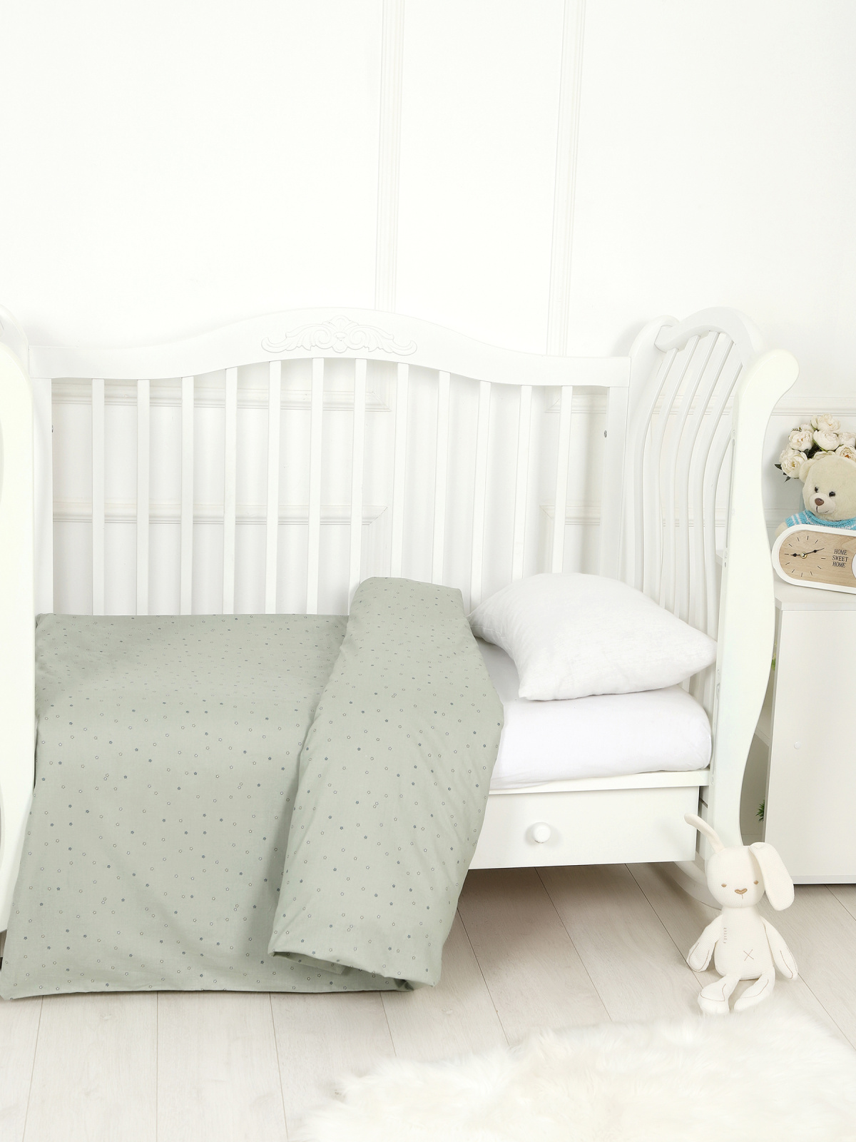 картинка Пододеяльник детский из поплина 110x140 Под/звездочки-конфети от магазина Одежда+