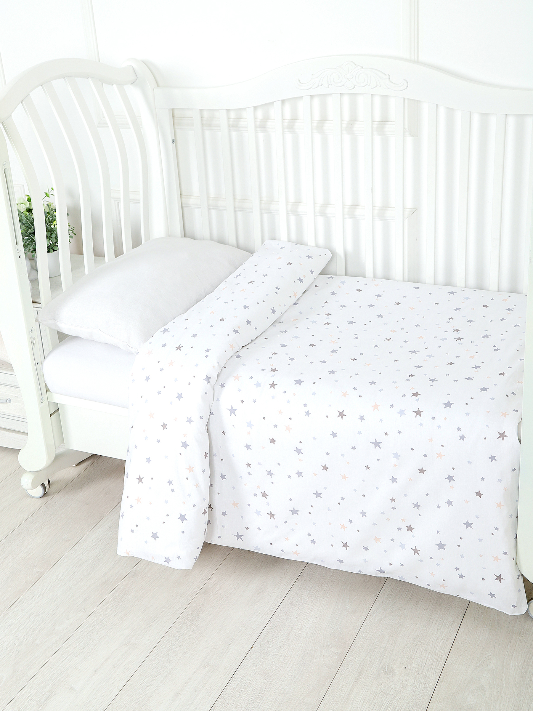 картинка Пододеяльник детский из поплина 110x140 Под/звездный путь от магазина Одежда+