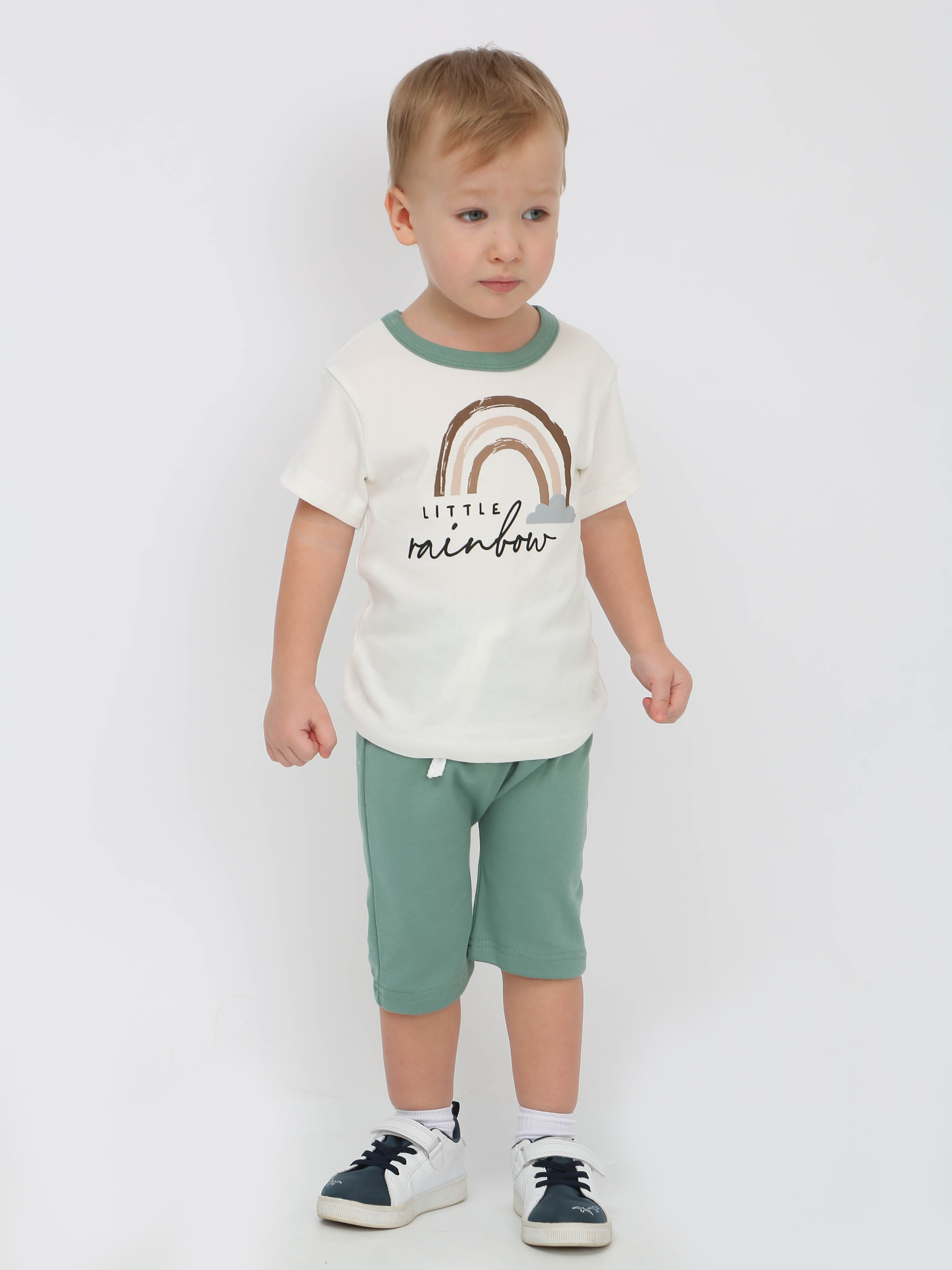 картинка Костюм с шортами РАДУГА КС-ШР/светлый-хаки от магазина Одежда+