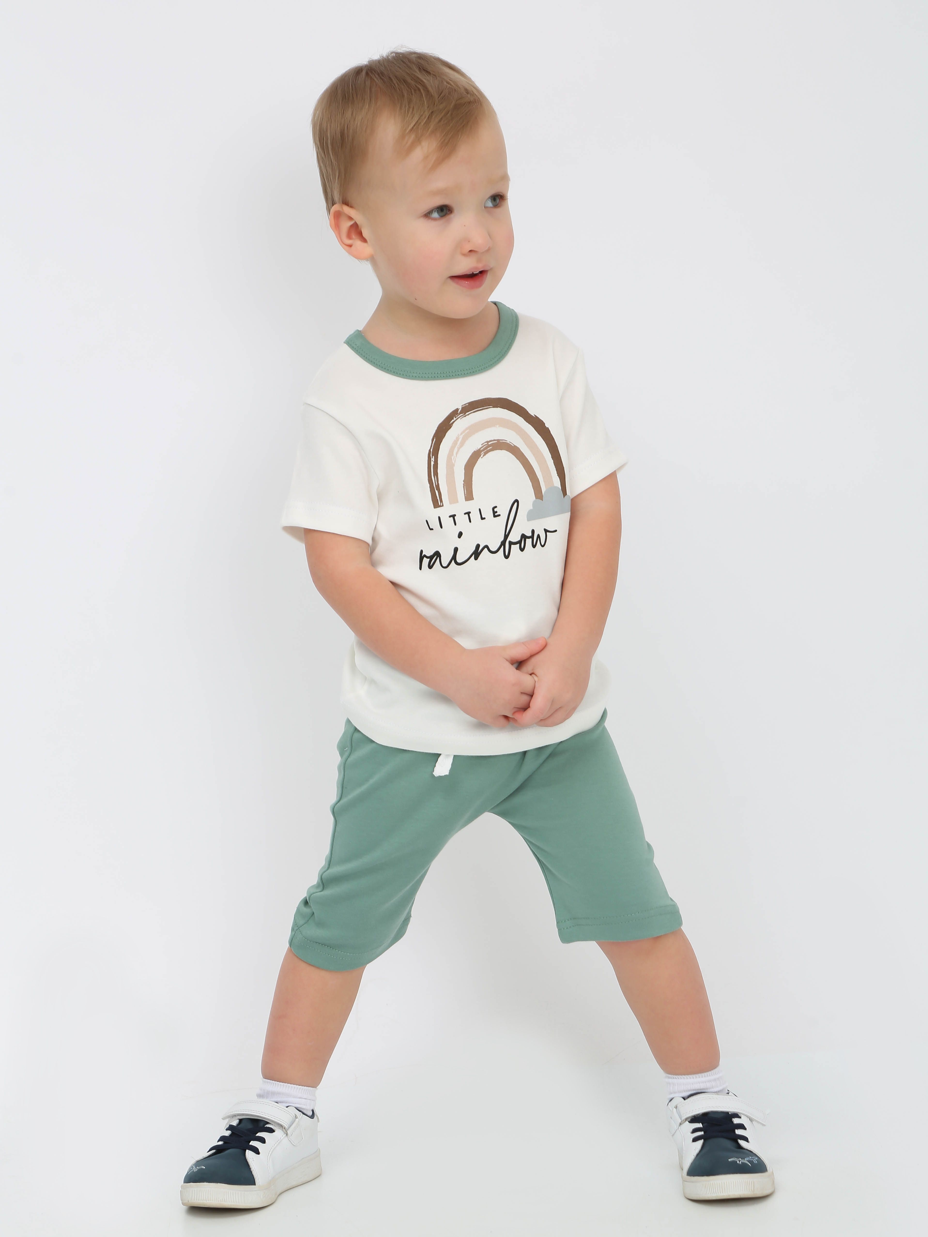 картинка Костюм с шортами РАДУГА КС-ШР/светлый-хаки от магазина Одежда+