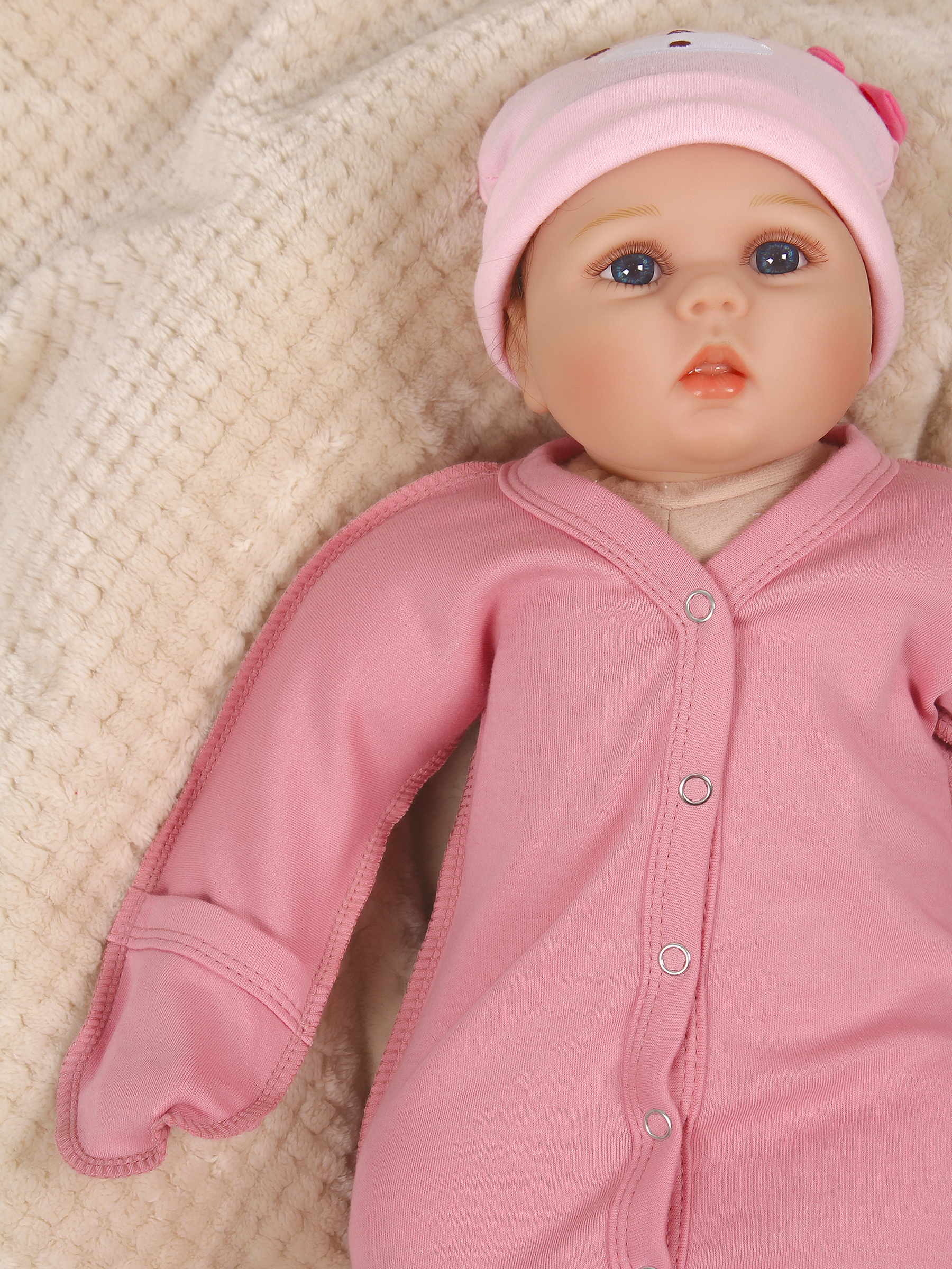 картинка Комбинезон "МАЛЮТКА" швы наружу КМБ-МЛ/розовый-зефир  от магазина Одежда+