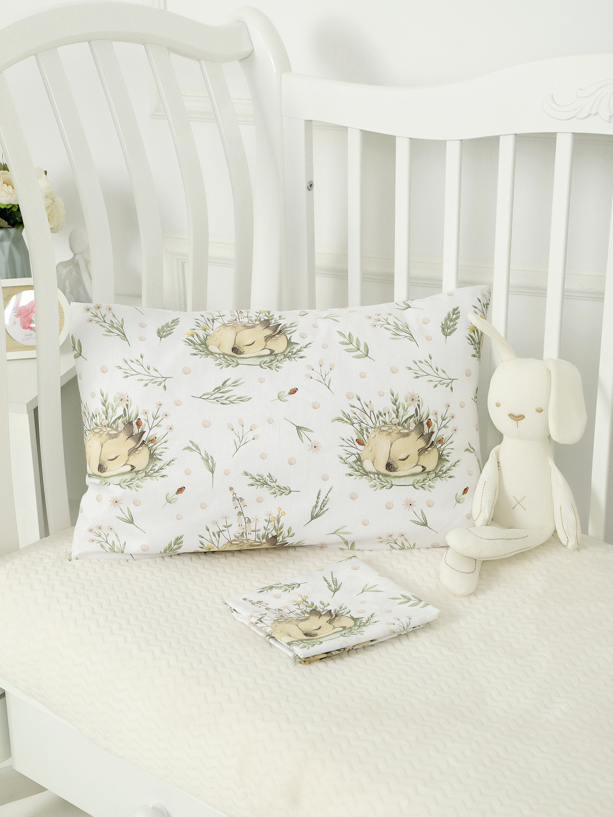 картинка Наволочки для малышей из поплина 40x60 НВП-2/оленята от магазина Одежда+