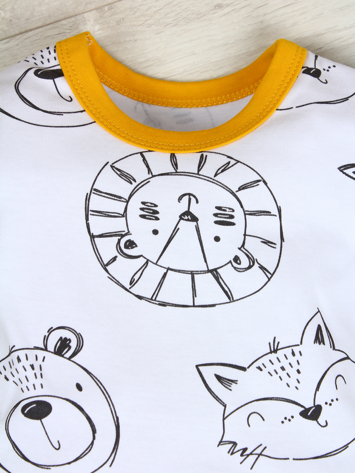 картинка Костюм с шортами ЗВЕРИ КС-ШР/звери-желтый от магазина Одежда+