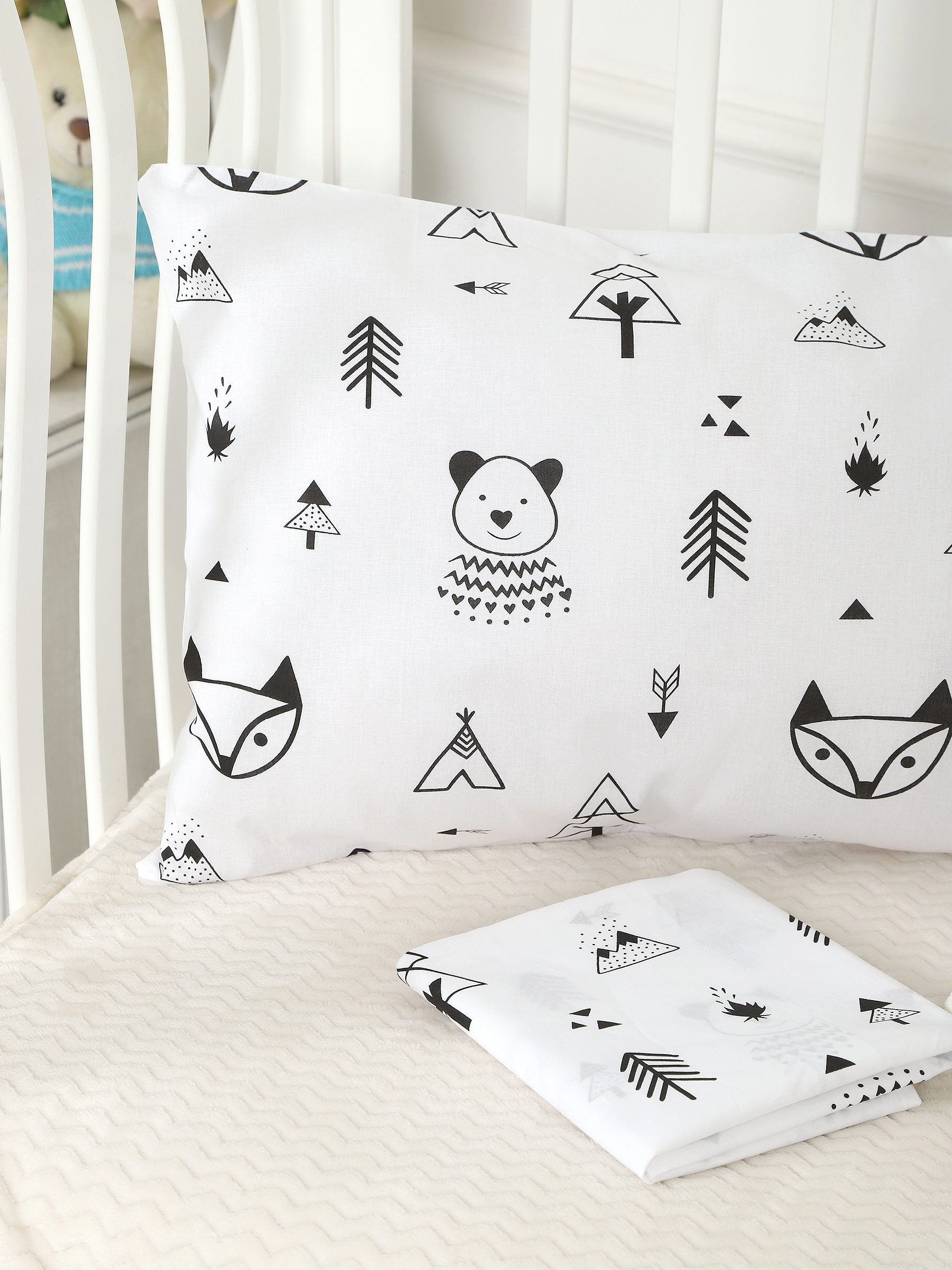 картинка Наволочки для малышей из поплина 40x60 НВП-2/вигвам от магазина Одежда+