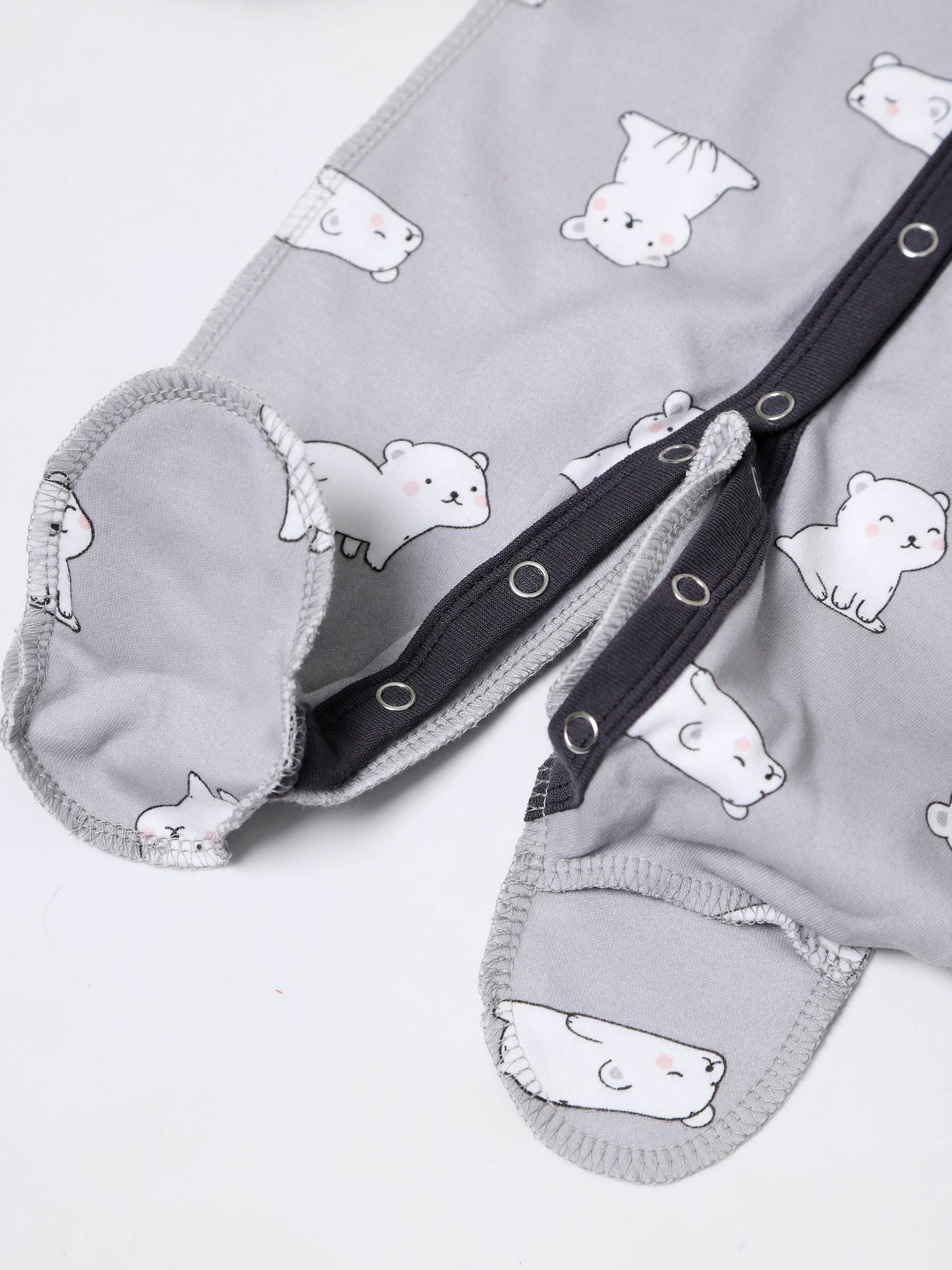 картинка Набор комбинезонов "МАЛЮТКА" 3 шт. КМБ-МЛ/медвежата серые от магазина Одежда+