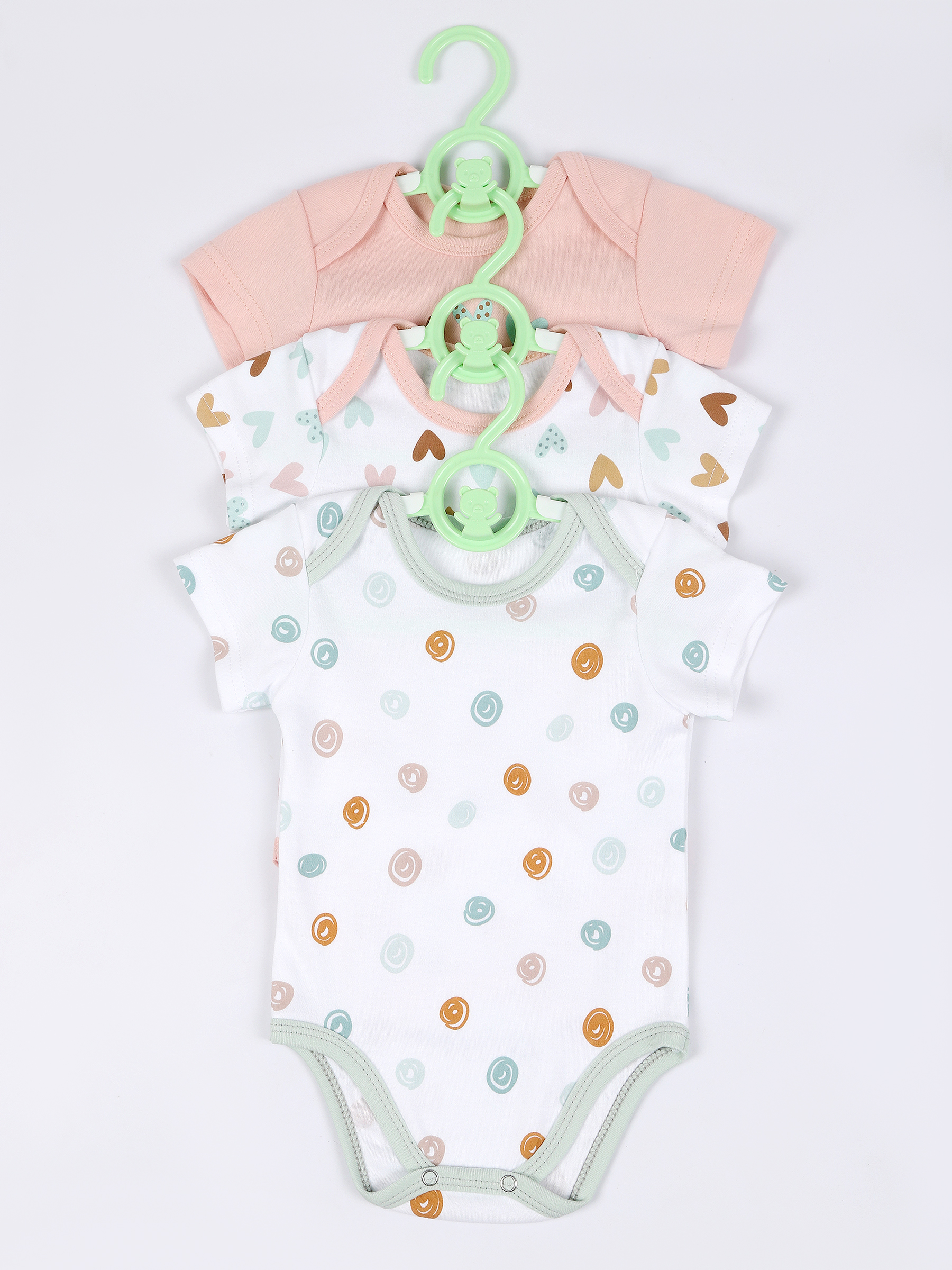 картинка Комплект боди 3шт КПЛ-БД3/сердечки от магазина Одежда+