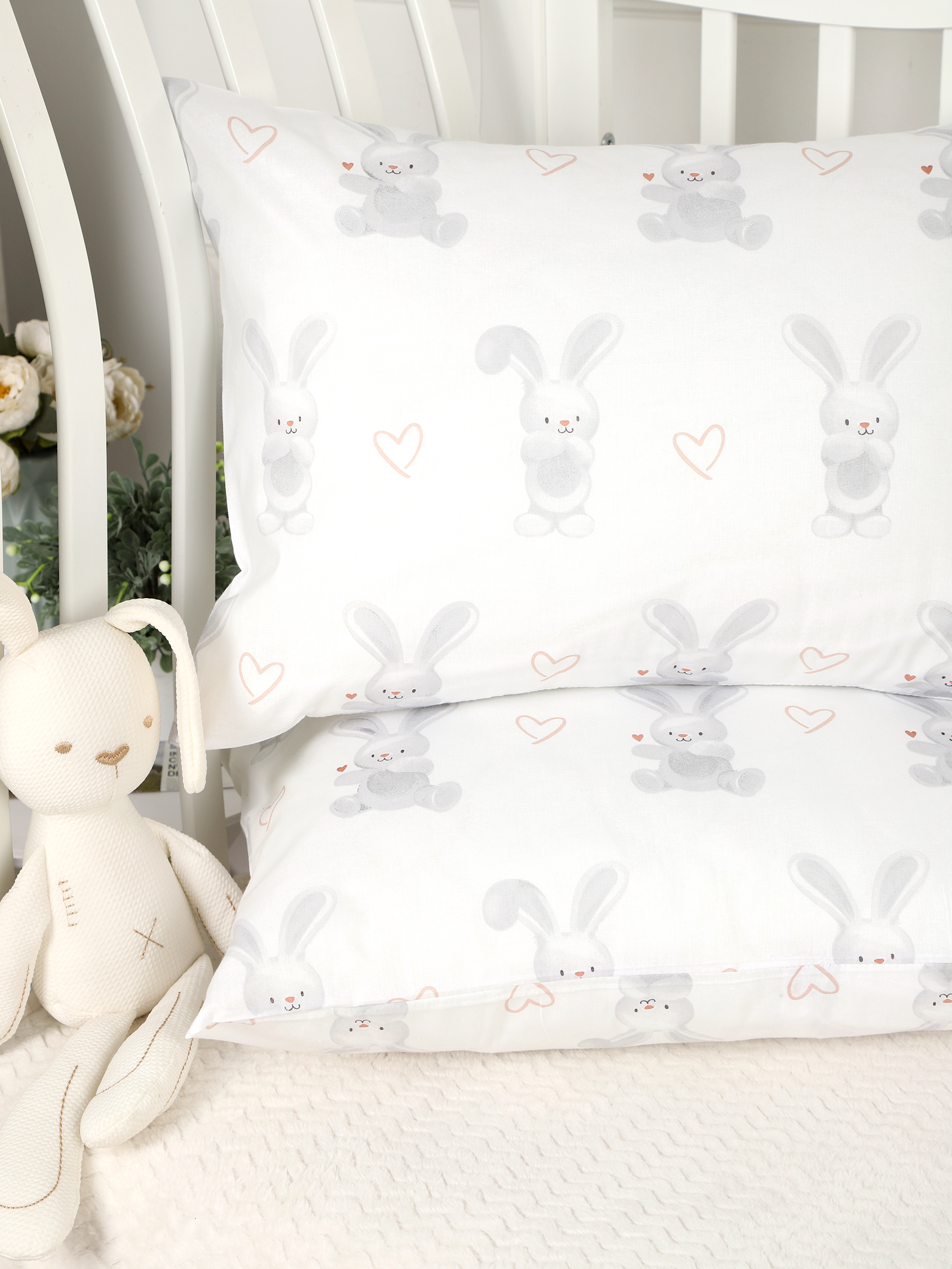 картинка Наволочки для малышей из поплина 40x60 НВП-2/зайкина любовь от магазина Одежда+