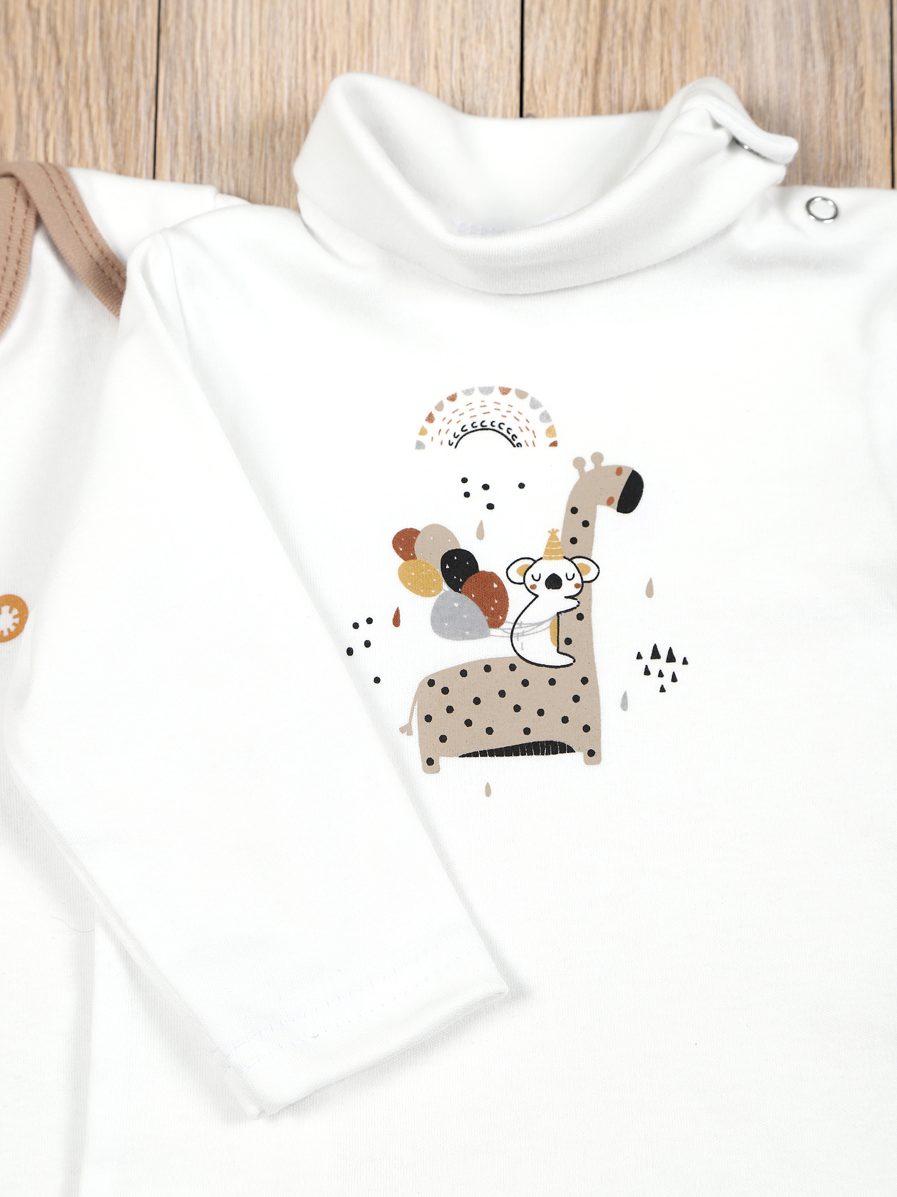 картинка Комплект одежды для новорожденных КТ-2БШ/дино жираф от магазина Одежда+