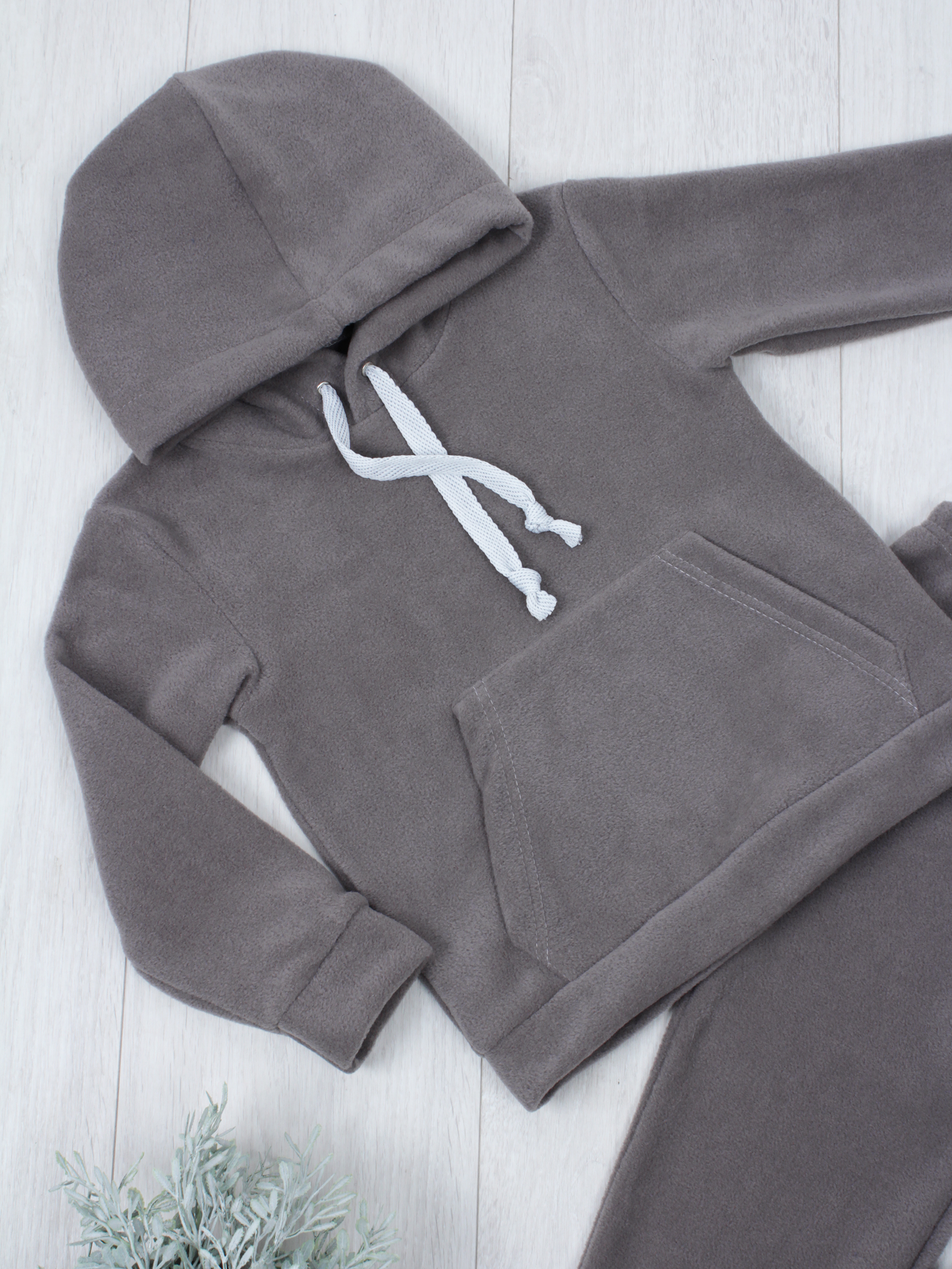 картинка Костюм флисовый с капюшоном КС-Ф/графит от магазина Одежда+