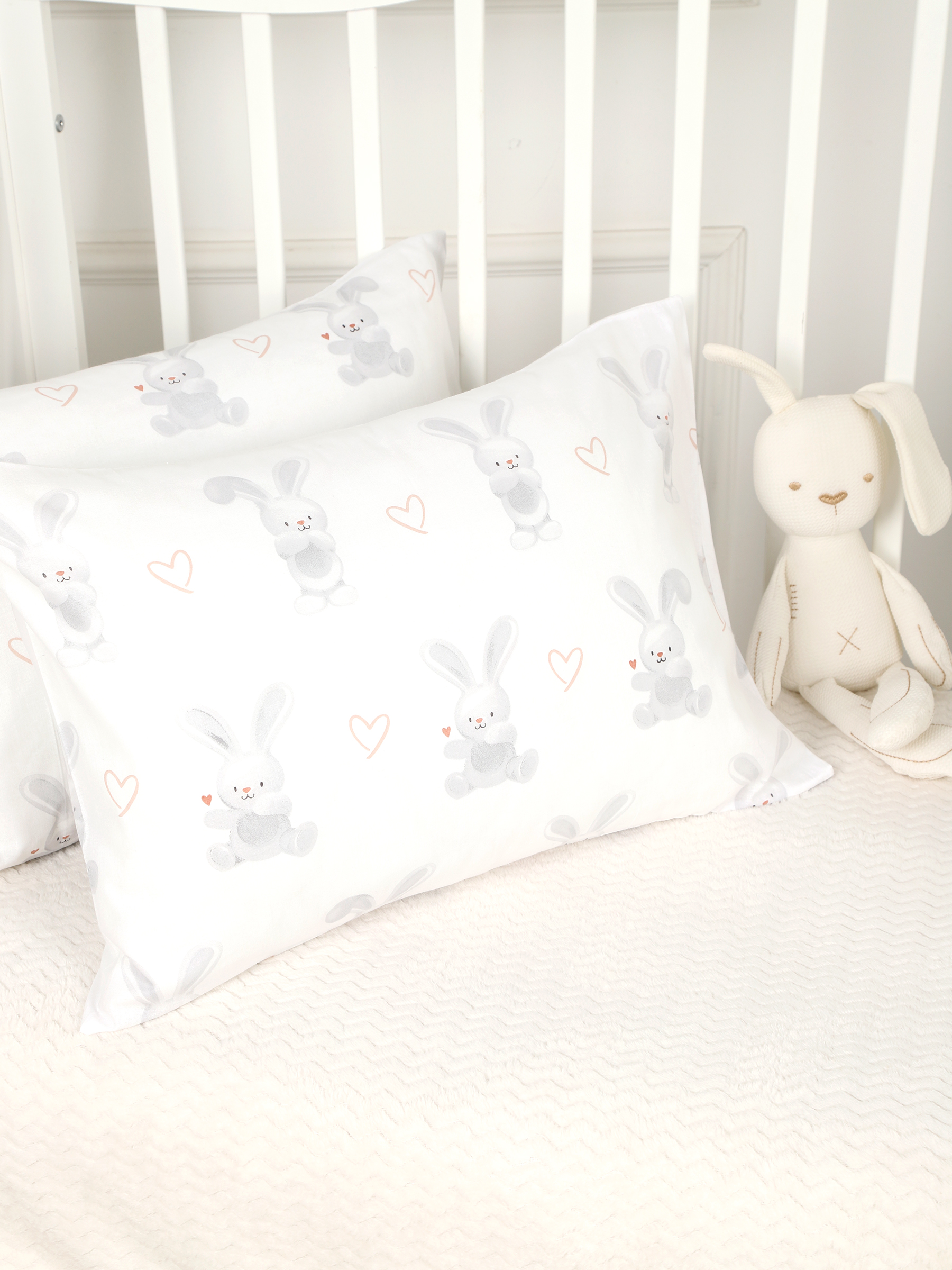 картинка Наволочки для малышей из поплина 40x60 НВП-2/зайкина любовь от магазина Одежда+