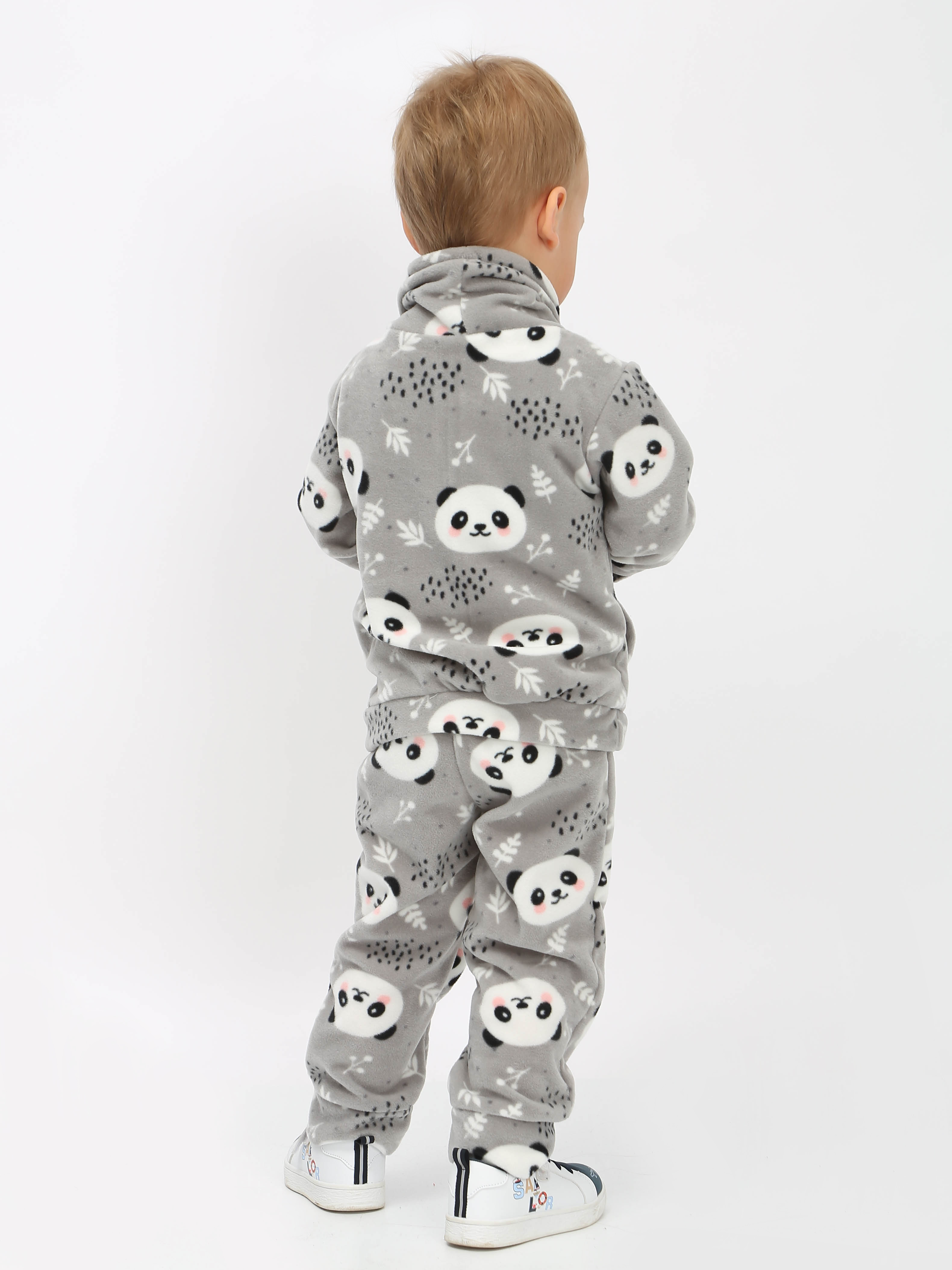 картинка Костюм флисовый с хомутом КС-ФПС/панда серая от магазина Одежда+